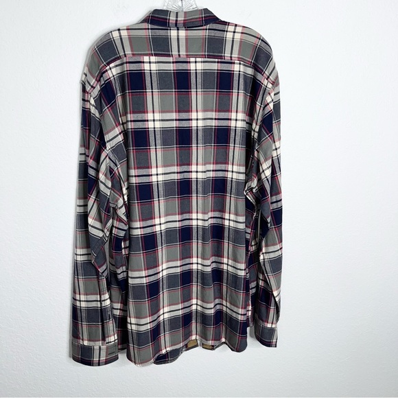 C.C. Filson Flannel Shirt Men’s 3XL Plaid Blue Gray Long Sleeve Button Up B7 - Picture 3 of 6